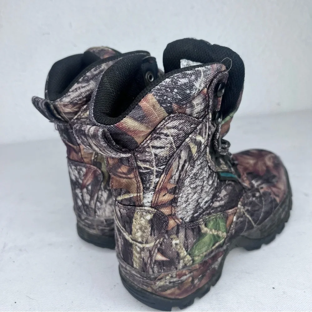 - Tamarack brown leaf print waterproof lace up boot